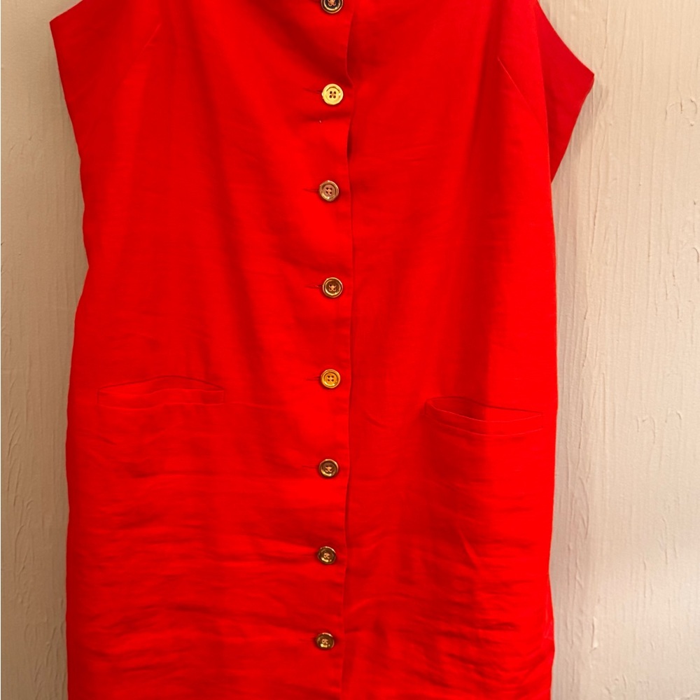 J. Crew Bold Red Dress